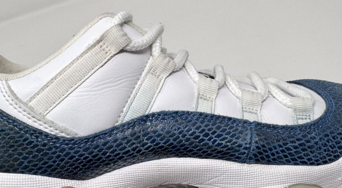Jordan Brand × Nike Nike Air Jordan XI 11 Low Navy Snakeskin 2019 Retro size 8.5 Size US 8.5 / EU 41-42 - 16 Thumbnail