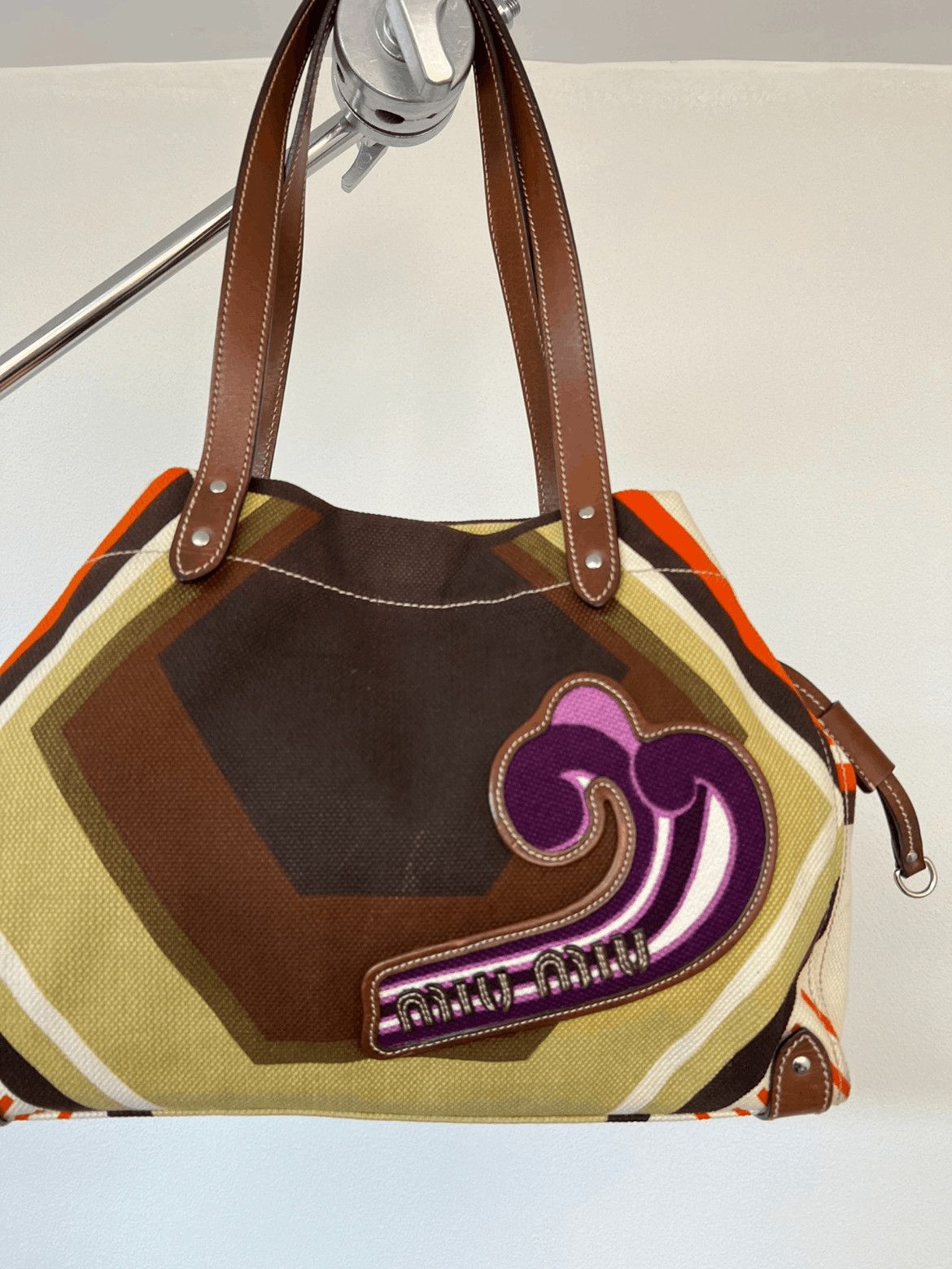 Miu Miu Miu Miu Miu Miu 05ss Canvas Shoulder Bag-2506 Size ONE SIZE - 3 Thumbnail
