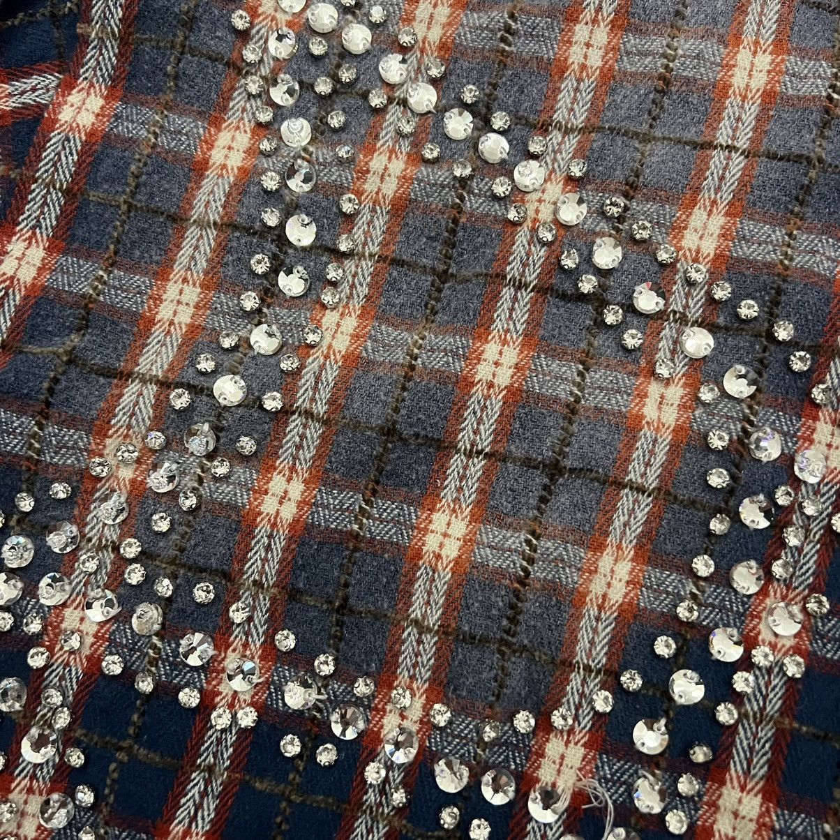 Vale Vale Forever Valley Dreams Rhinestone Flannel USA Size US L / EU 52-54 / 3 - 4 Thumbnail