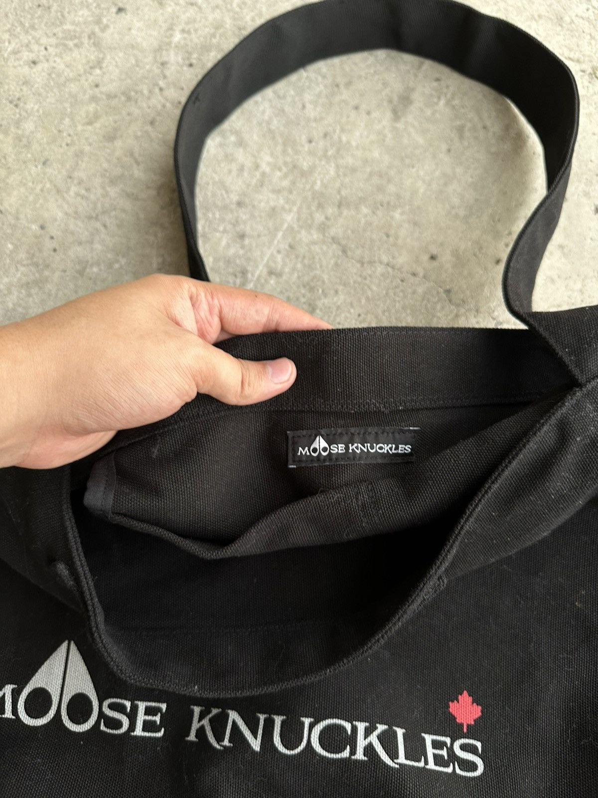 Moose Knuckles Moose Knuckles Black Tote Bag Size ONE SIZE - 2 Thumbnail