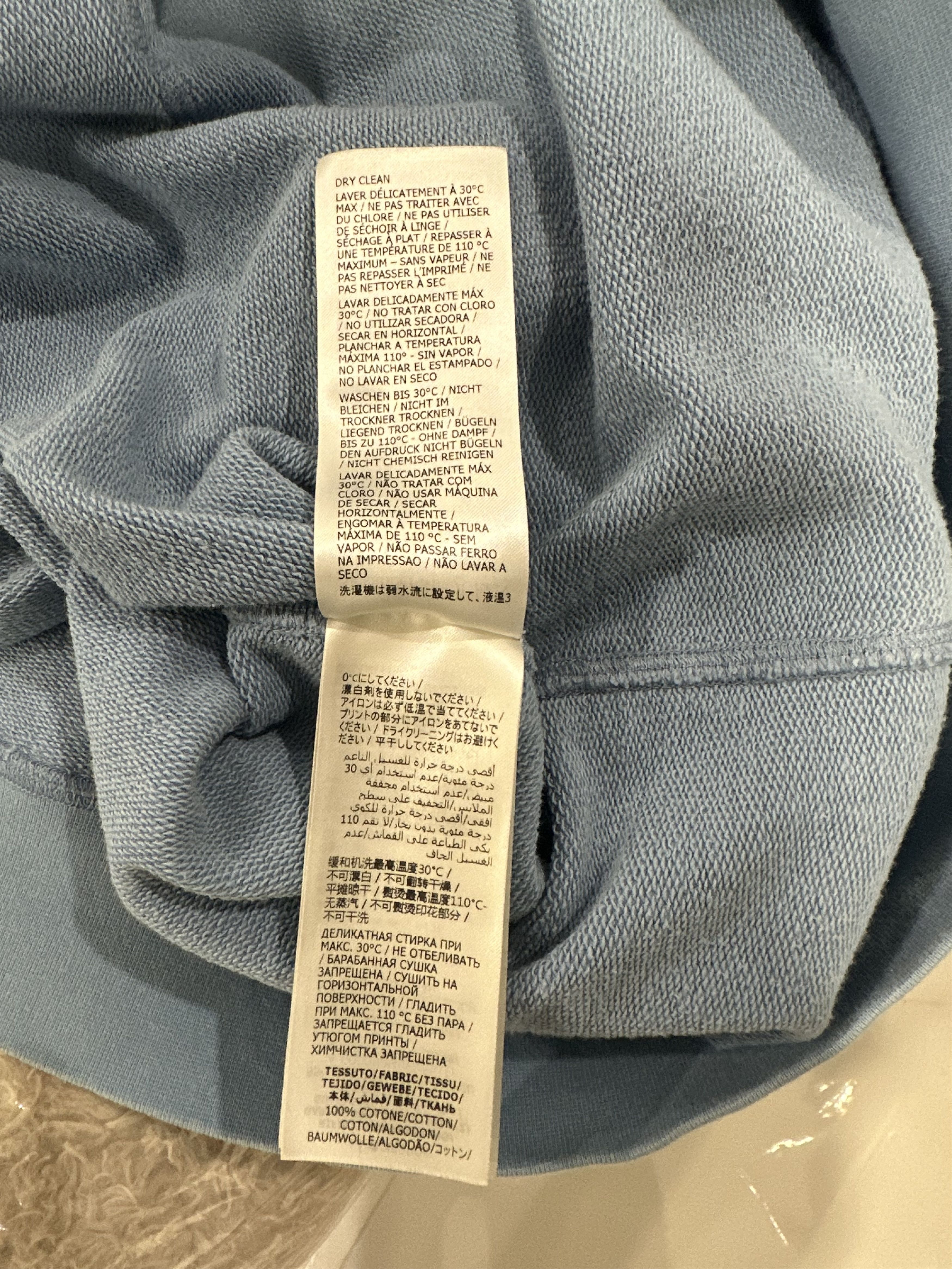 Alexander McQueen Alexander McQueen Graffiti Logo Hoodie Light Blue Size US XL / EU 56 / 4 - 7 Thumbnail