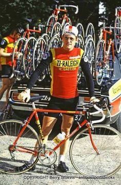 Bicycle Vintage 80's Retro Ti Raleigh Campagnolo Cycling Zip Jersey Size US M / EU 48-50 / 2 - 11 Thumbnail