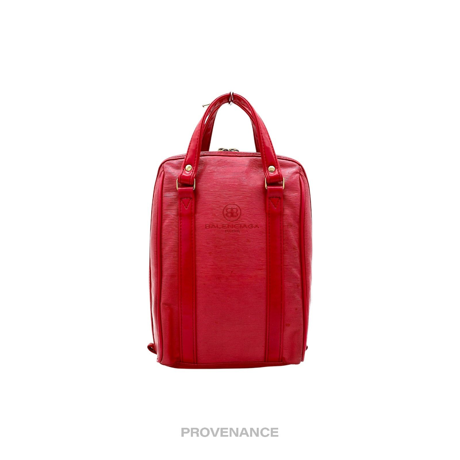 Balenciaga X Dunlop Clamshell Small Tote Bag - Red, Women's