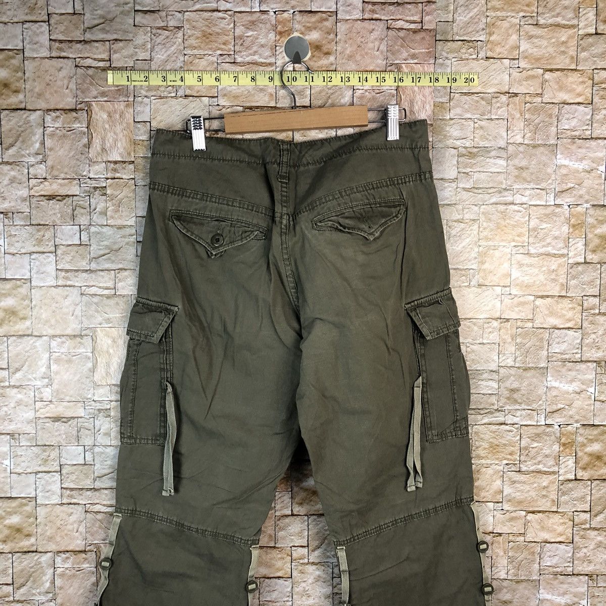 Japanese Brand Baldia Green Cargo Multipocket Pants #A988 Size US 30 / EU 46 - 16 Thumbnail
