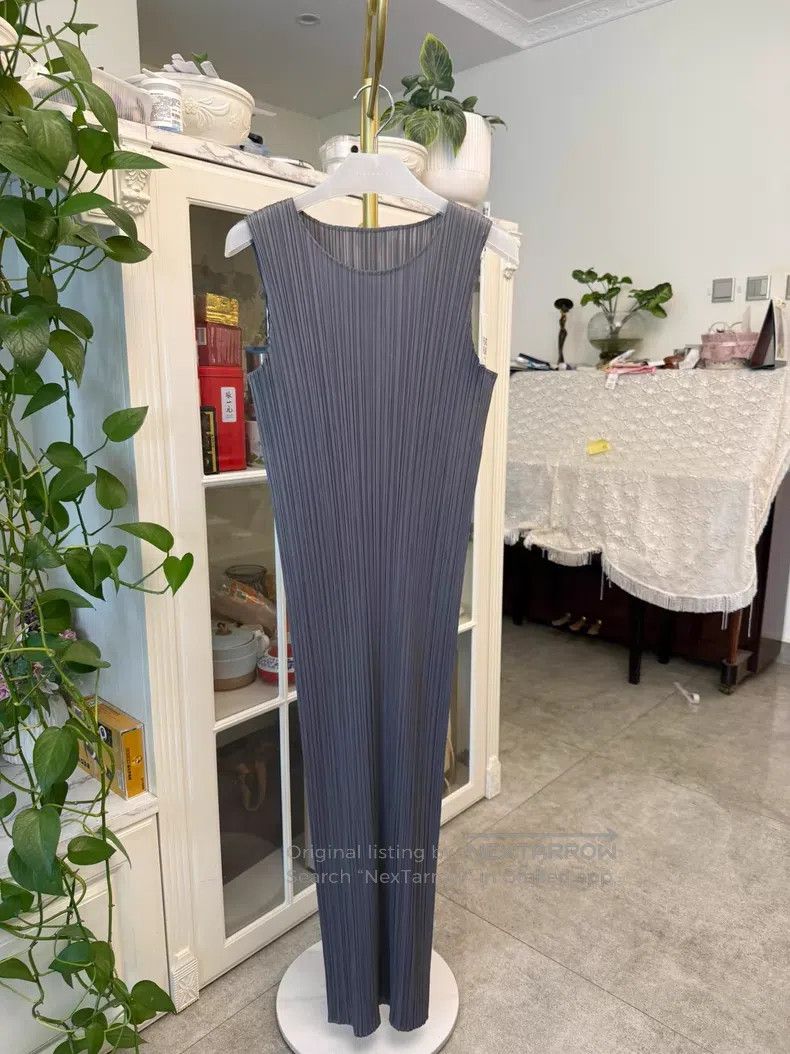 Issey Miyake Issey Miyake Dress Dark Gray Size L / US 10 / IT 46 - 1 Thumbnail