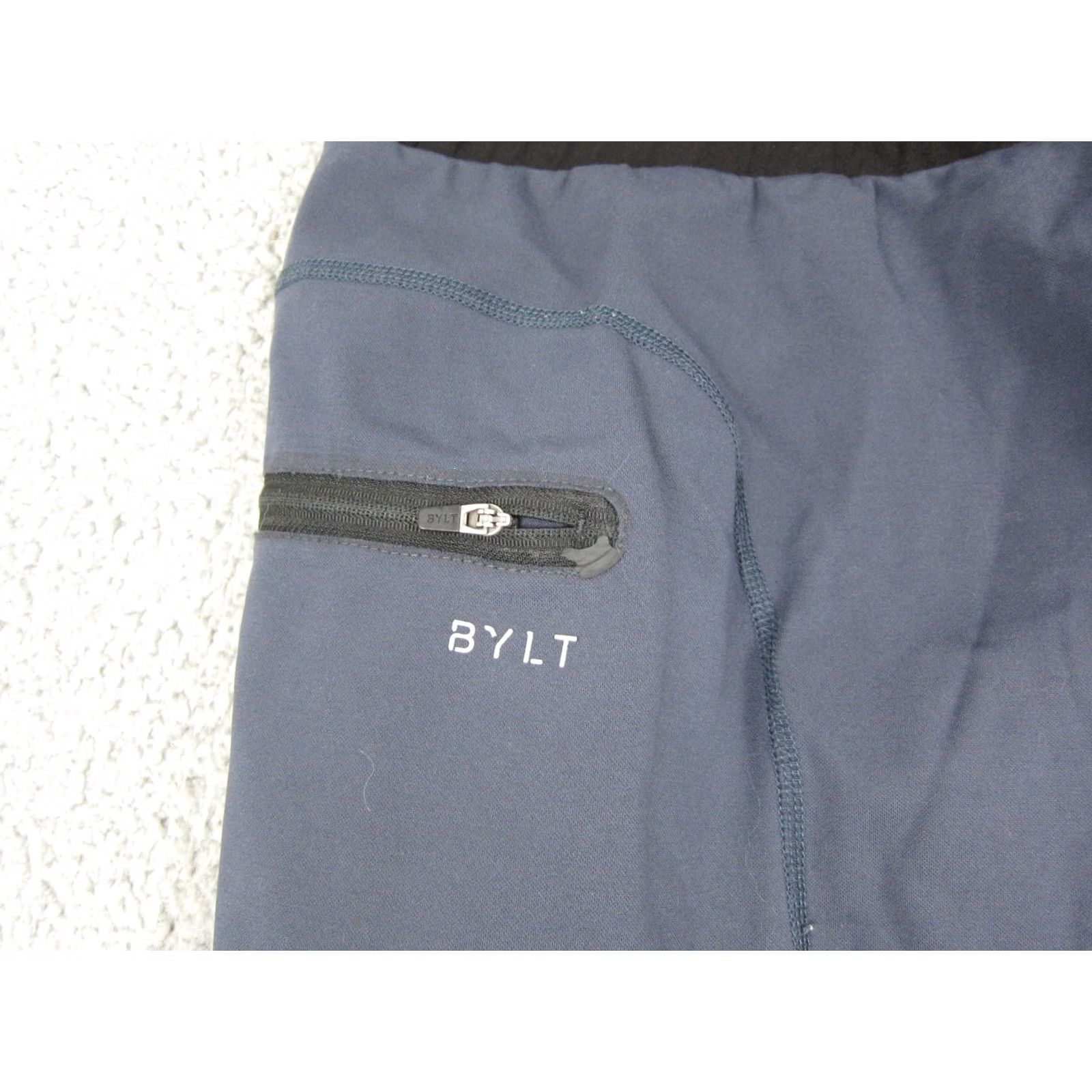 Asics BYLT Pants Mens Medium Blue Jogger Tapered Zip Mid Length Athletic Pants Size US 31 - 3 Thumbnail
