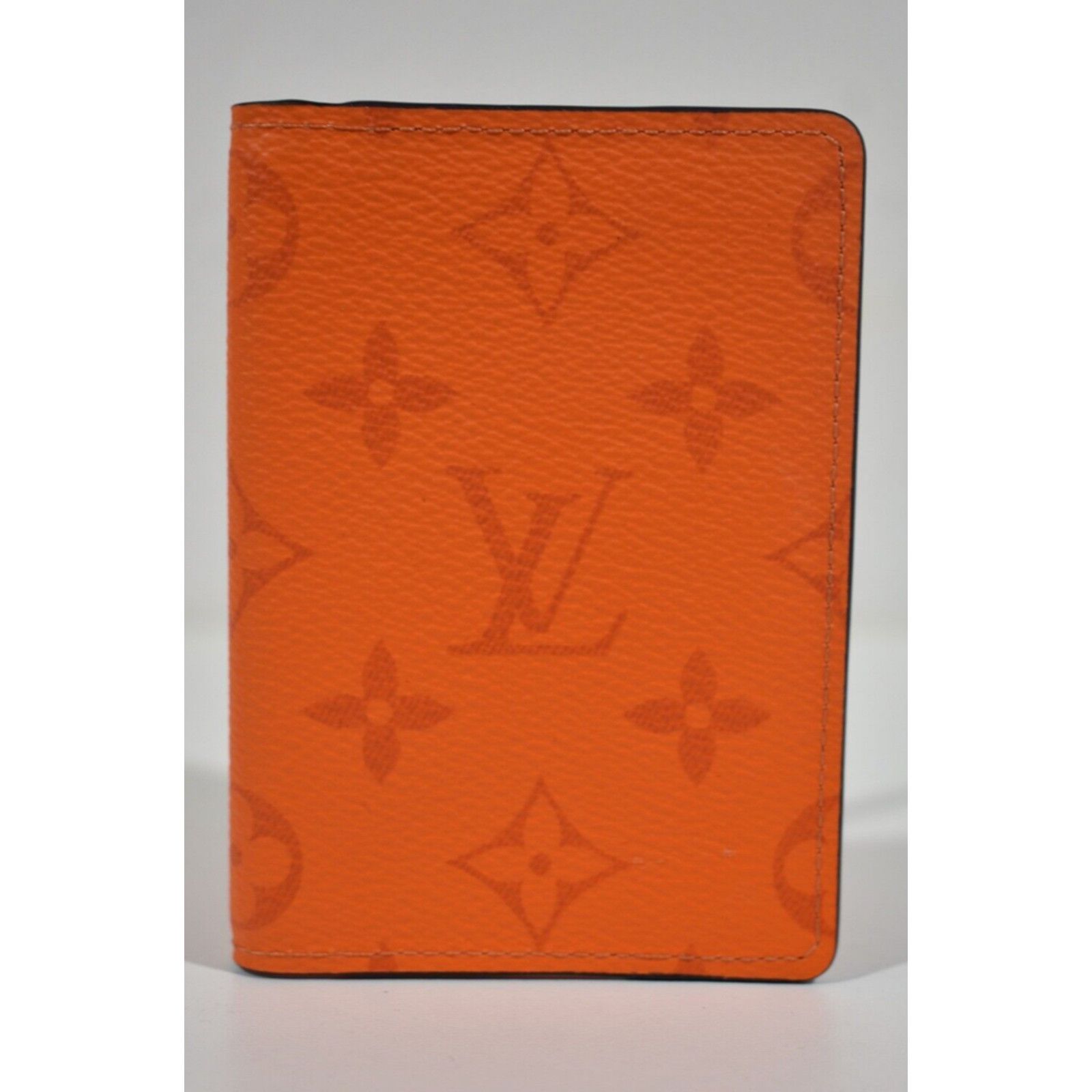 Louis Vuitton Louis Vuitton Orange Monogram Logo Pocket Organizer Wallet Size ONE SIZE - 2 Thumbnail