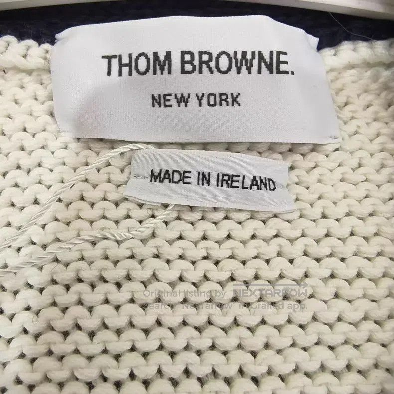 Thom Browne Thom Browne Black and white striped four-button knitted ca Size US L / EU 52-54 / 3 - 3 Thumbnail