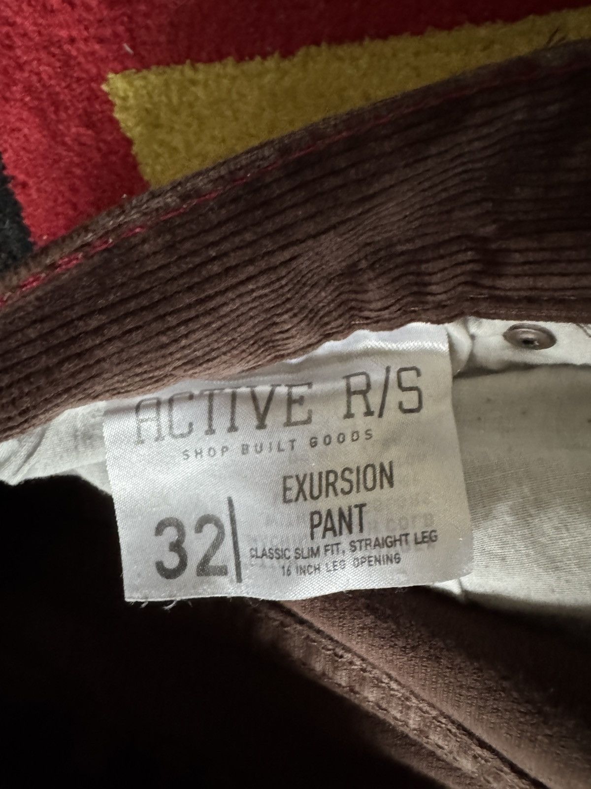 Active Ride Shop BROWN CORDUROY PANT Size US 32 / EU 48 - 4 Thumbnail