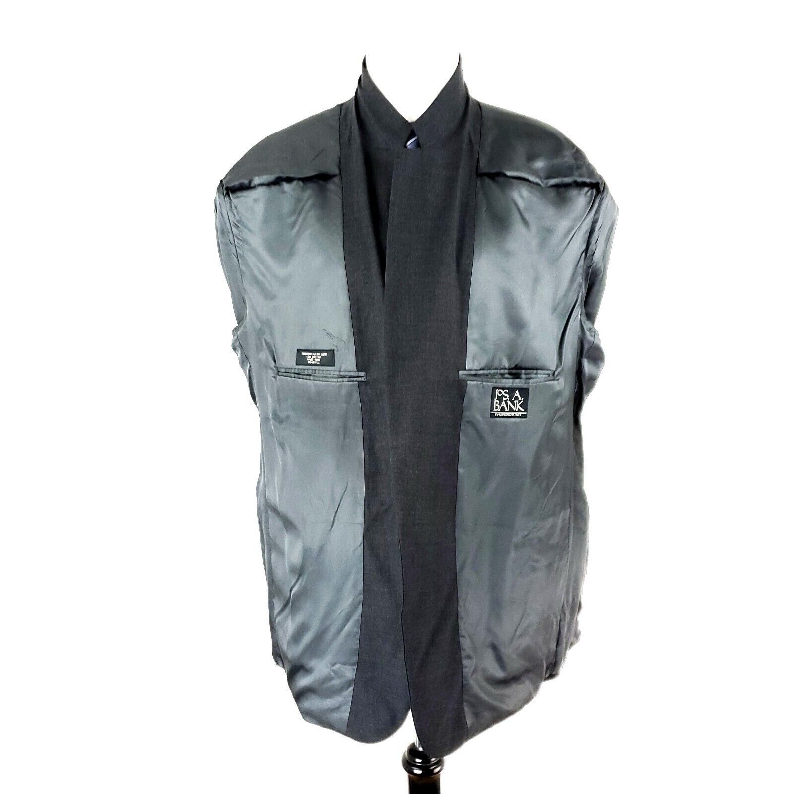 Jos. A. Bank Jos A Bank Wool 2 Button Blazer 48R or Slim Fit 50R Gray Twi Size 48R - 9 Thumbnail