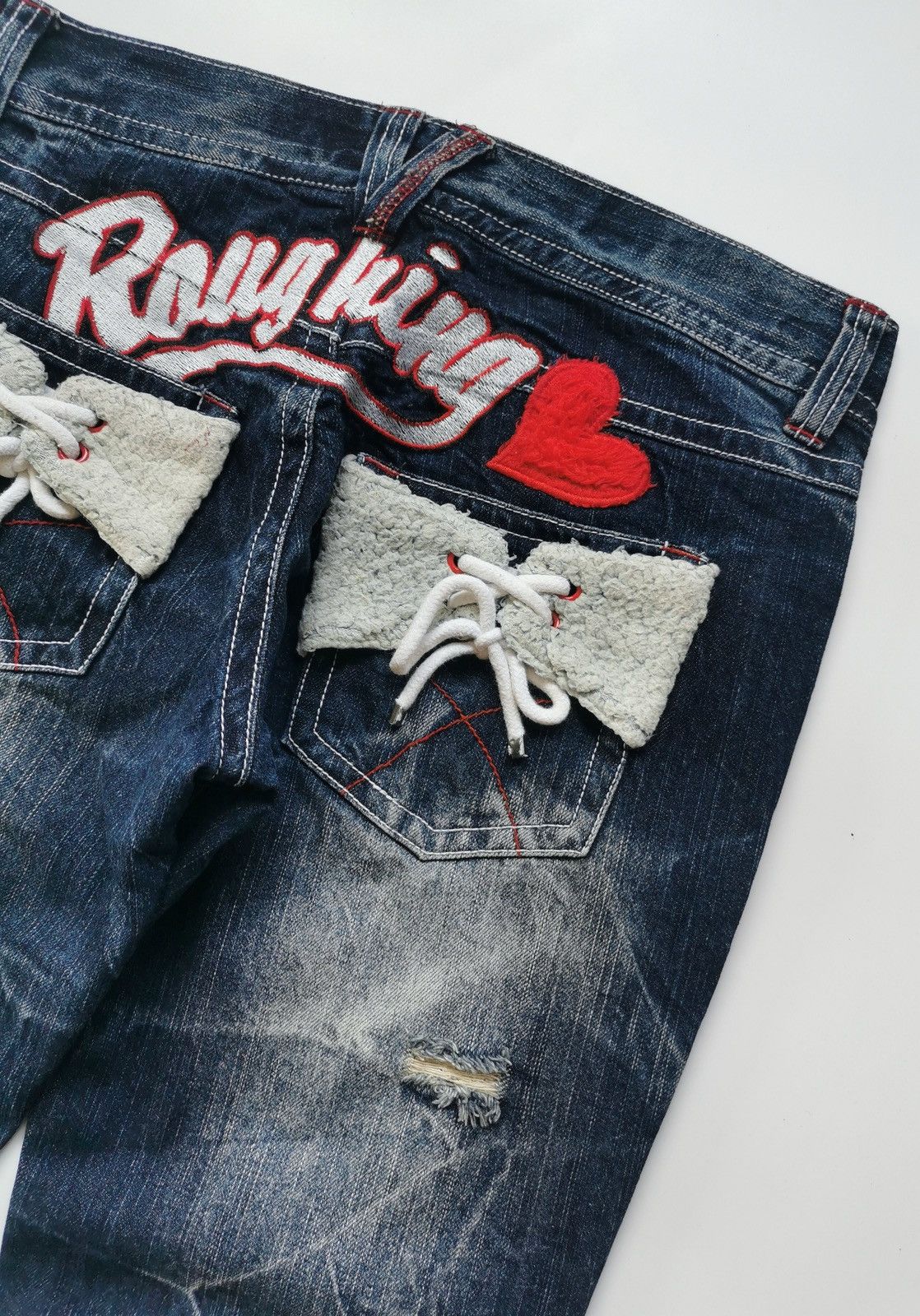 Japanese Brand Roughing The Vintage Standard Distressed Jeans Size 31" - 1 Thumbnail