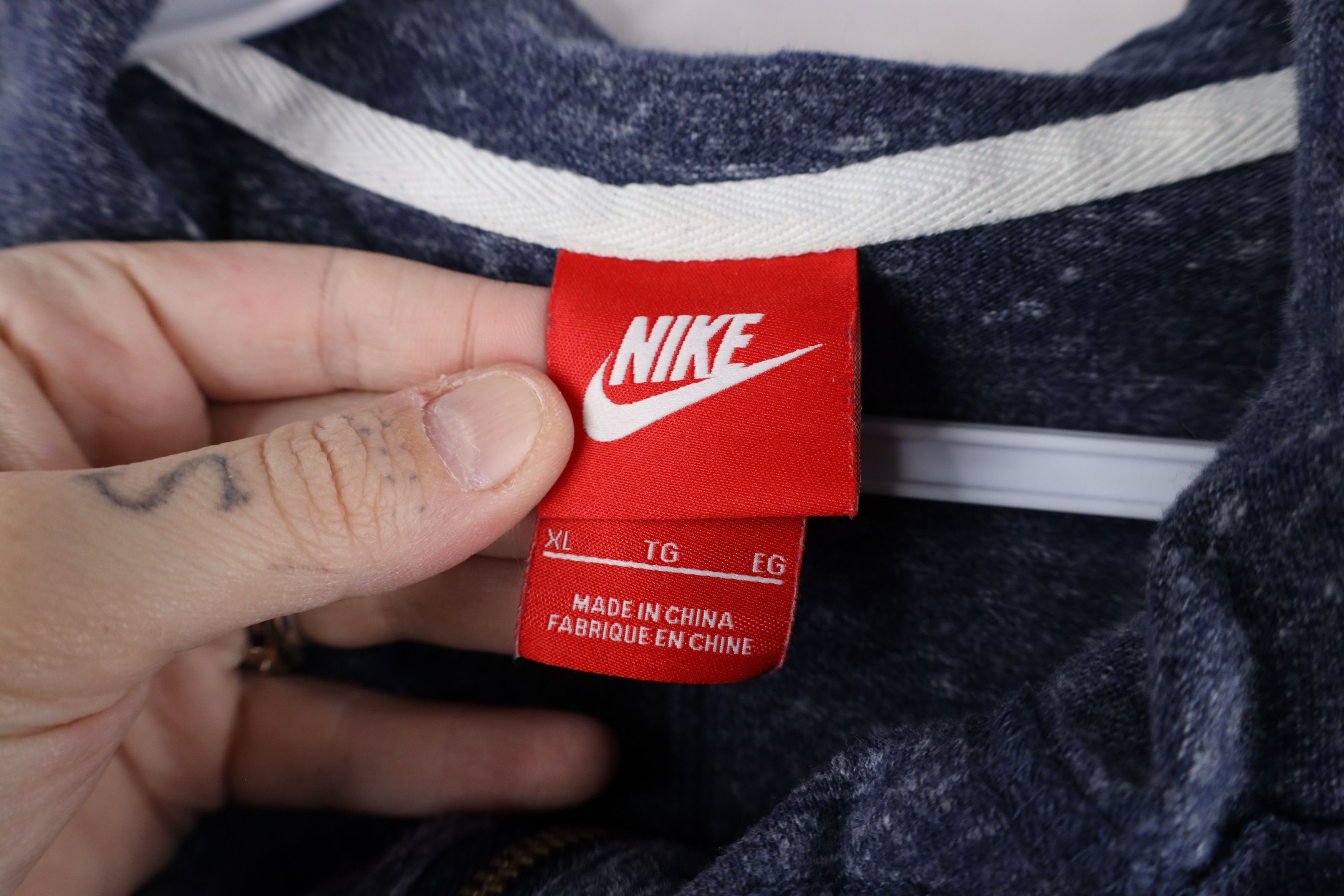 Nike × Vintage Nike Baseball Durham Bulls Full Zip Hoodie Sweatshirt Blue Size US XL / EU 56 / 4 - 9 Thumbnail