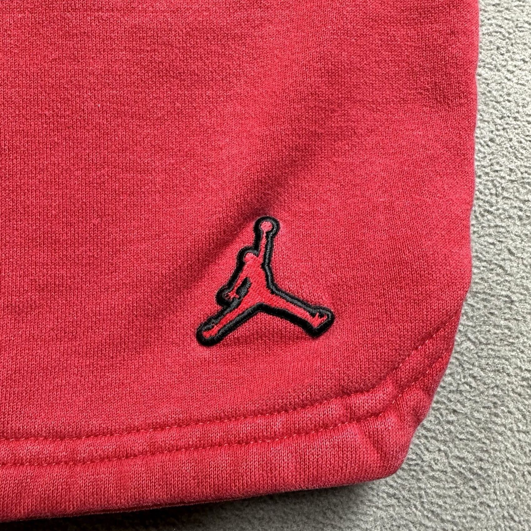 Jordan Brand Nike Air Jordan Shorts Mens S Red Fleece Jumpman Drawstring Essential Size US 29 - 3 Thumbnail