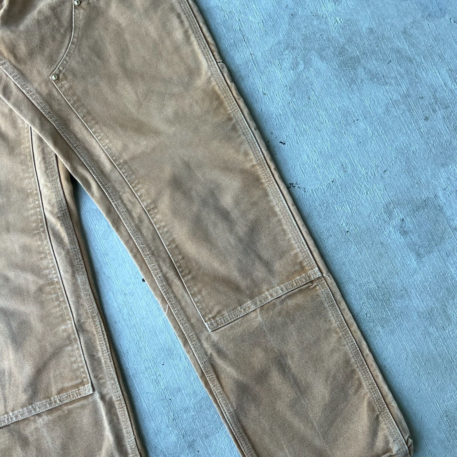 Carhartt × Vintage Carhartt brown double knee work wear carpenter pants Size US 27 - 7 Thumbnail