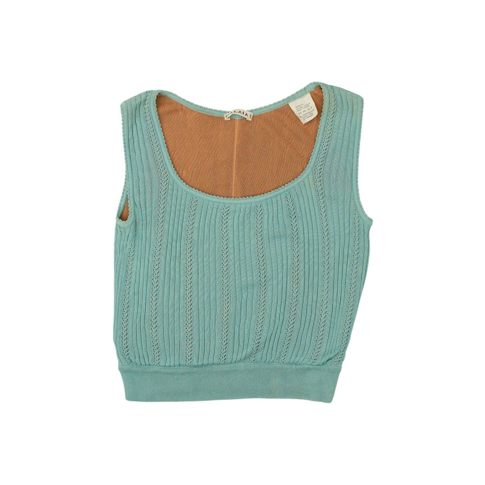 Alaia Blue Viscose Top Size S / US 4 / IT 40 - 1 Thumbnail