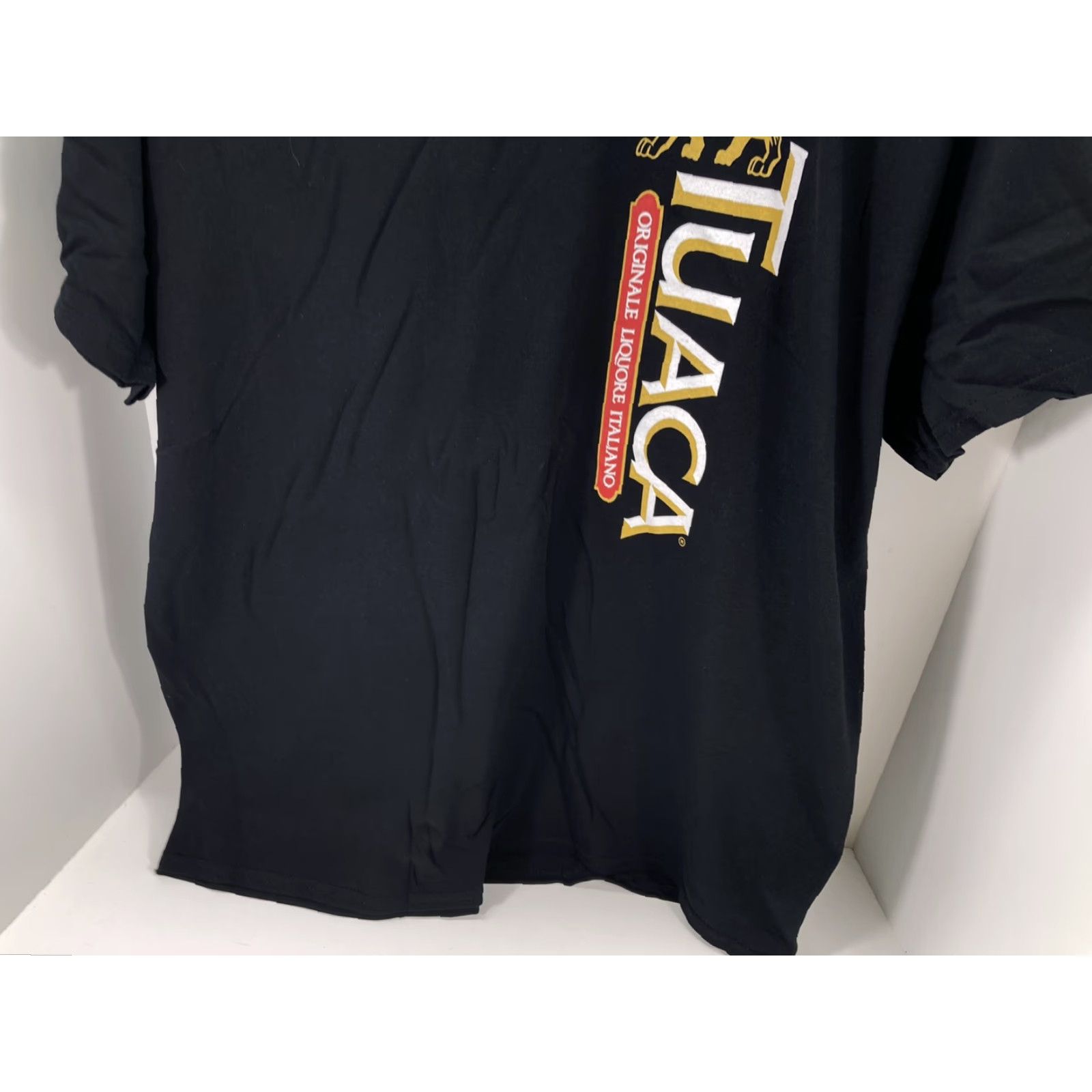 Gildan Tuaca TShirt Mens XL Black Logo Cotton Gildan Tag Brandy Italian NWOT Size US XL / EU 56 / 4 - 3 Thumbnail