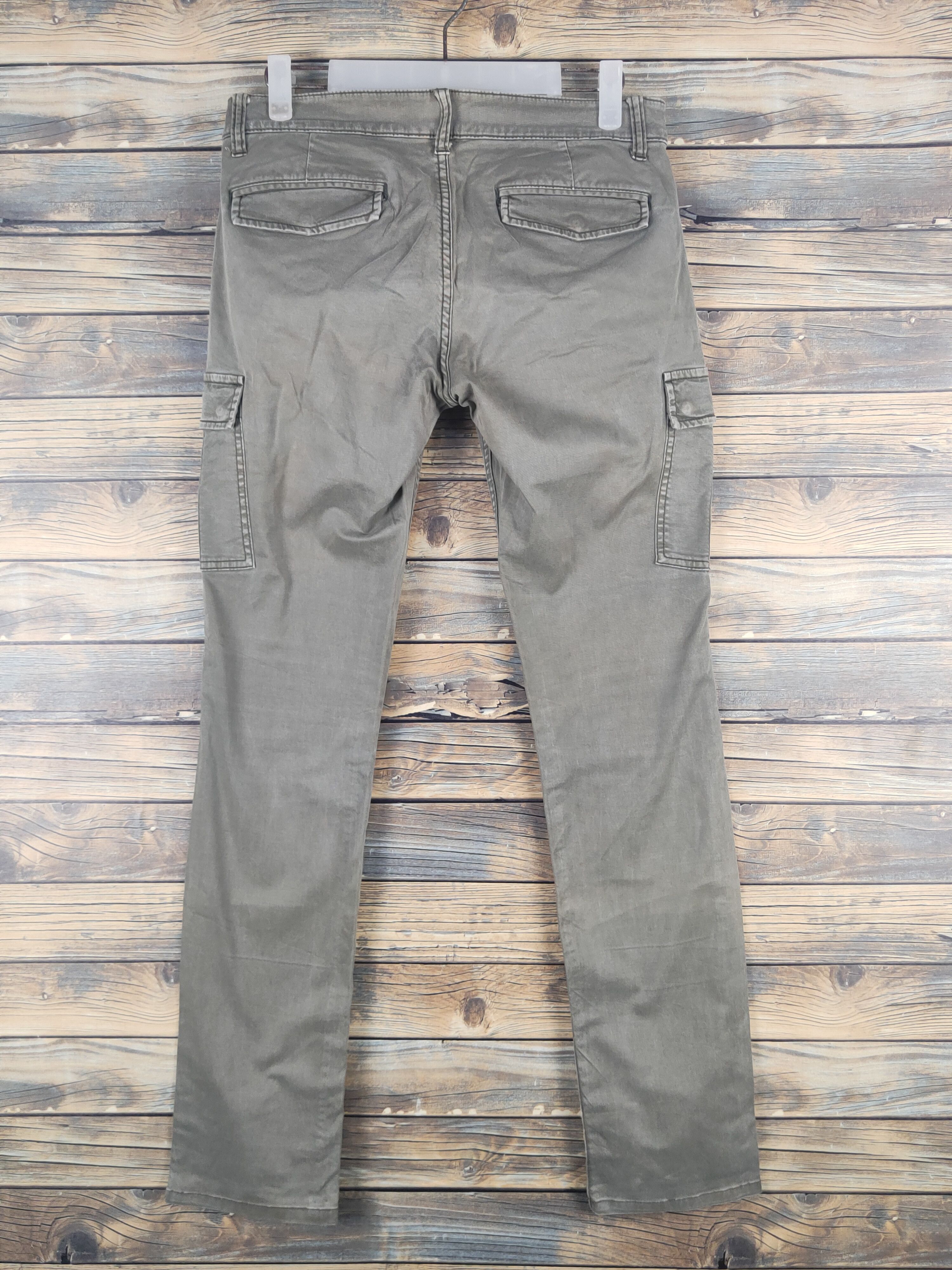 Japanese Brand DL Uniqlo Olive Multipocket Tactical Cargo Pants #1531 Size 28" / US 6 / IT 42 - 7 Thumbnail