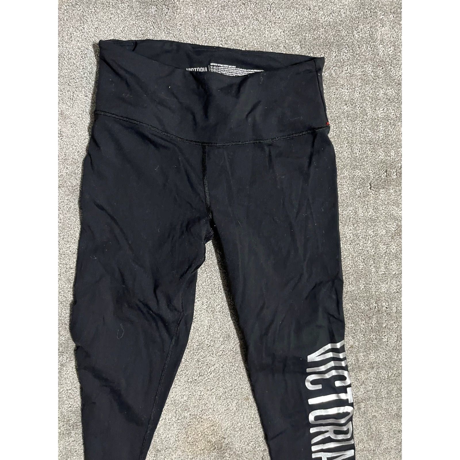 Victoria's Secret Victoria's Secret Sport Black Activewear Leggings Women's Small 29" Inseam Skinny Compression Size 28" / US 6 / IT 42 - 2 Thumbnail