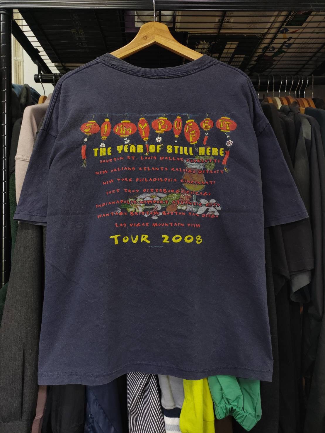 Band Tees Vtg 00's Jimmy Buffett The Year Of Still Here Tour T-Shirt Size US XL / EU 56 / 4 - 2 Thumbnail