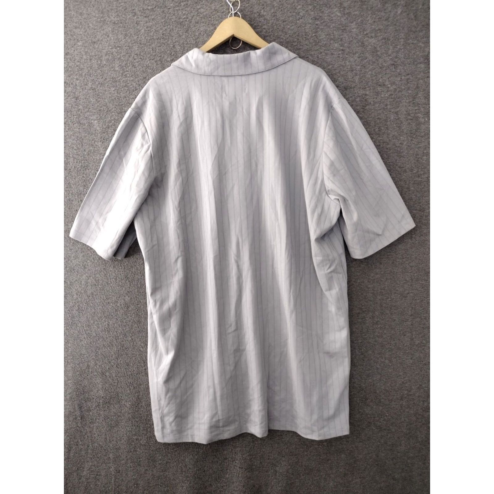 Vintage Nike Stylus Polo Shirt Mens 2XL Gray Stripe Shirt Size US XXL / EU 58 / 5 - 2 Thumbnail