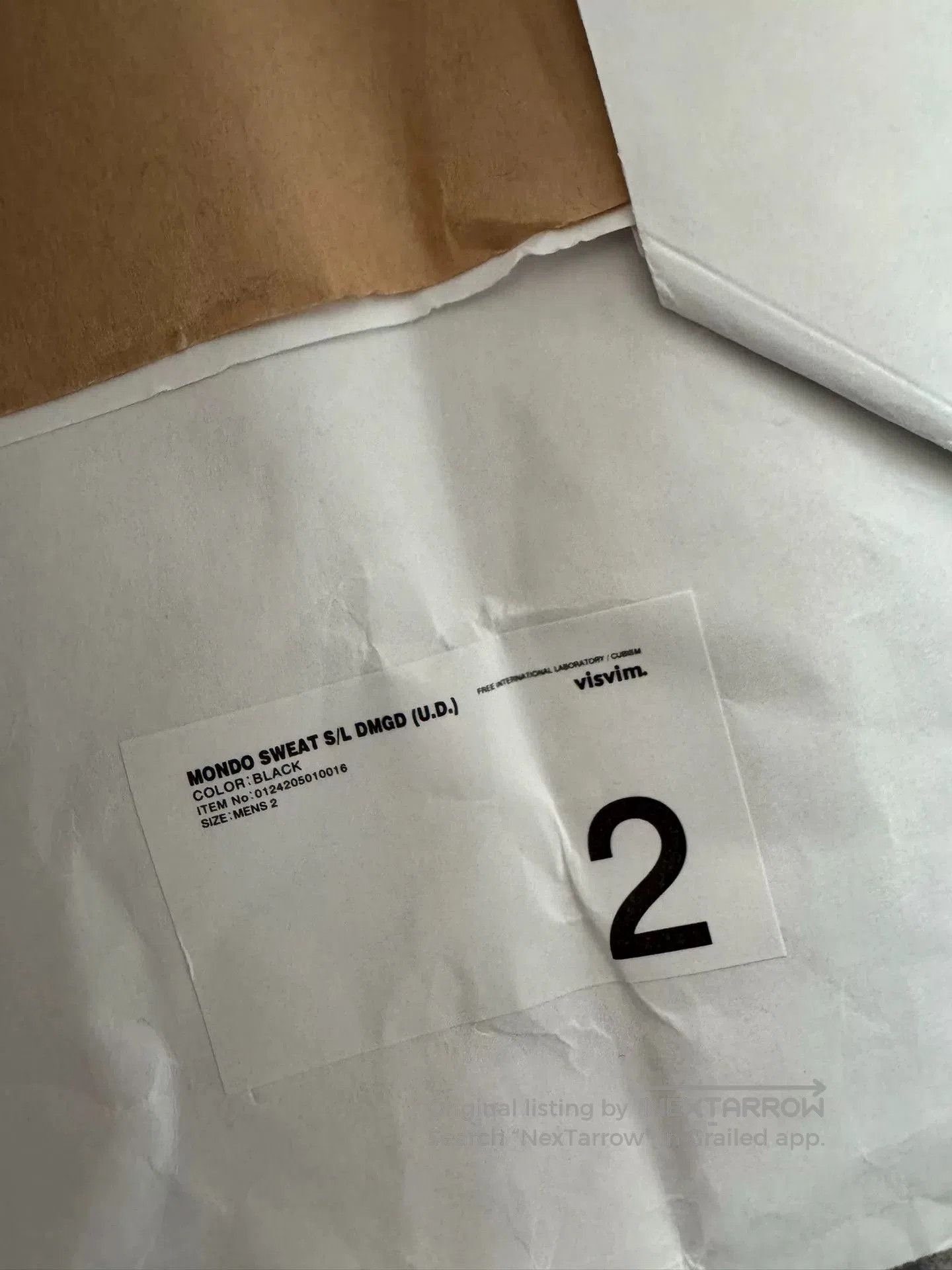 Visvim VISVIM Mondo Sweat S/L DMGD Black. Size US M / EU 48-50 / 2 - 4 Thumbnail