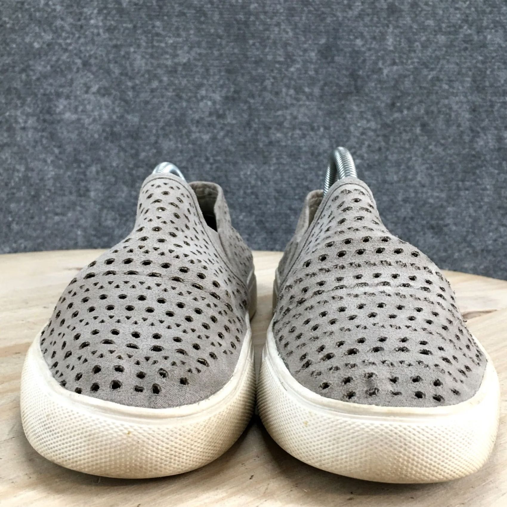Steve Madden Steve Madden Odonna Slip On Sneakers Womens 7 Gray Fabric Casual Shoe Size US 7 / IT 37 - 4 Thumbnail
