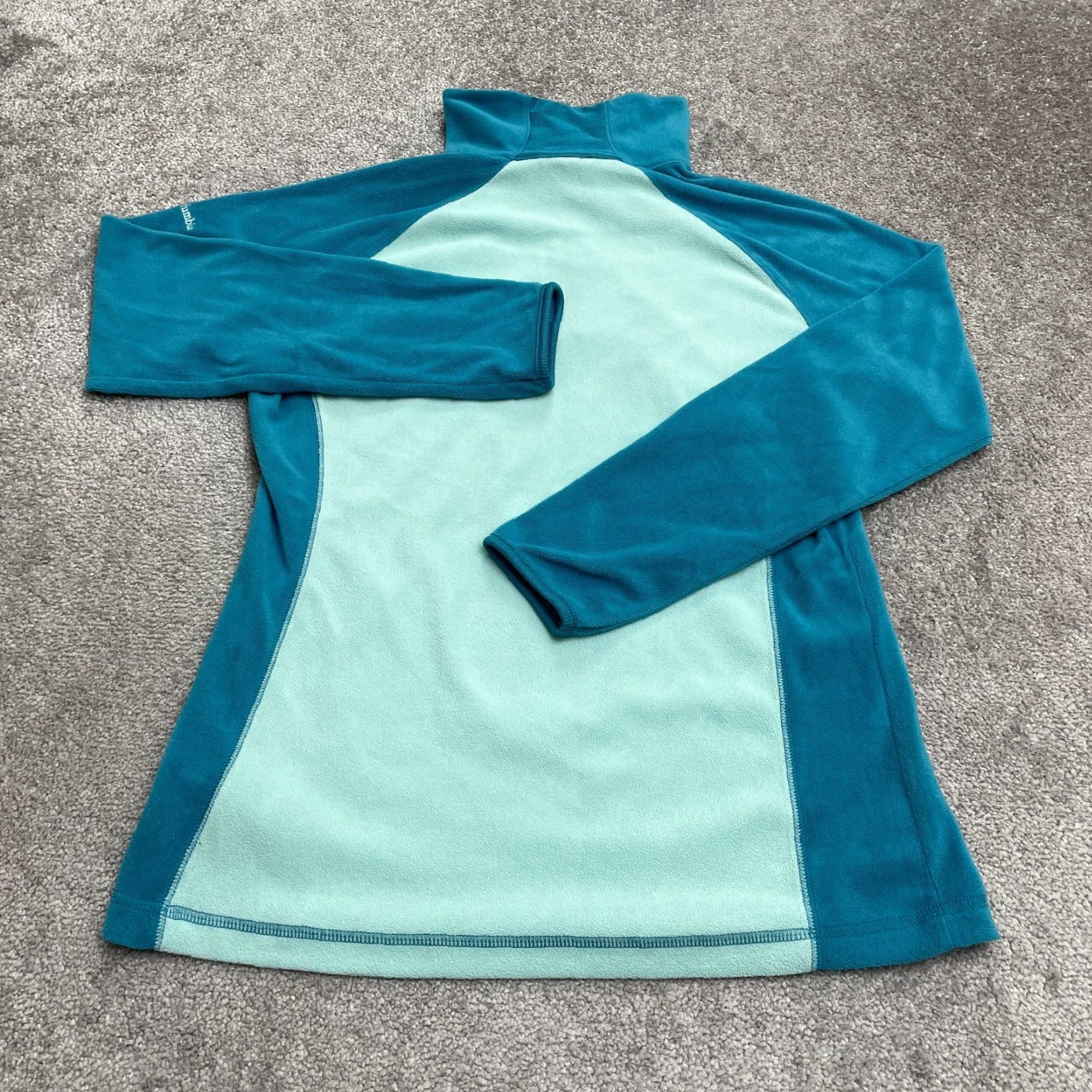 Vintage Columbia Klamath Range Jacket Women L Green 1/4 Zip Fleece Outdoor Casual Size L / US 10 / IT 46 - 2 Thumbnail