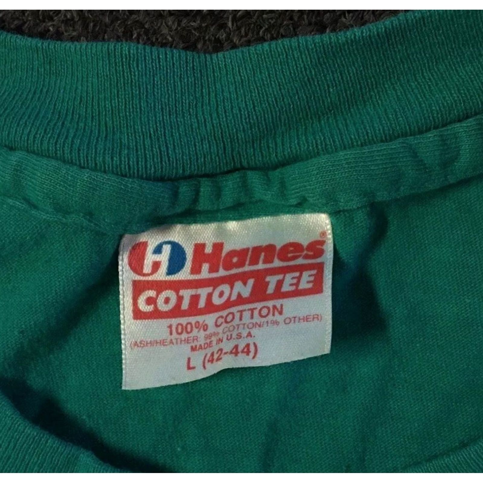 Hanes VINTAGE Hanes Shirt S USA 80s 90s Faded Grunge Punk Rock Biker Skate Surf Trucker 90s Men's L Blue T-Shirt Size US L / EU 52-54 / 3 - 6 Thumbnail
