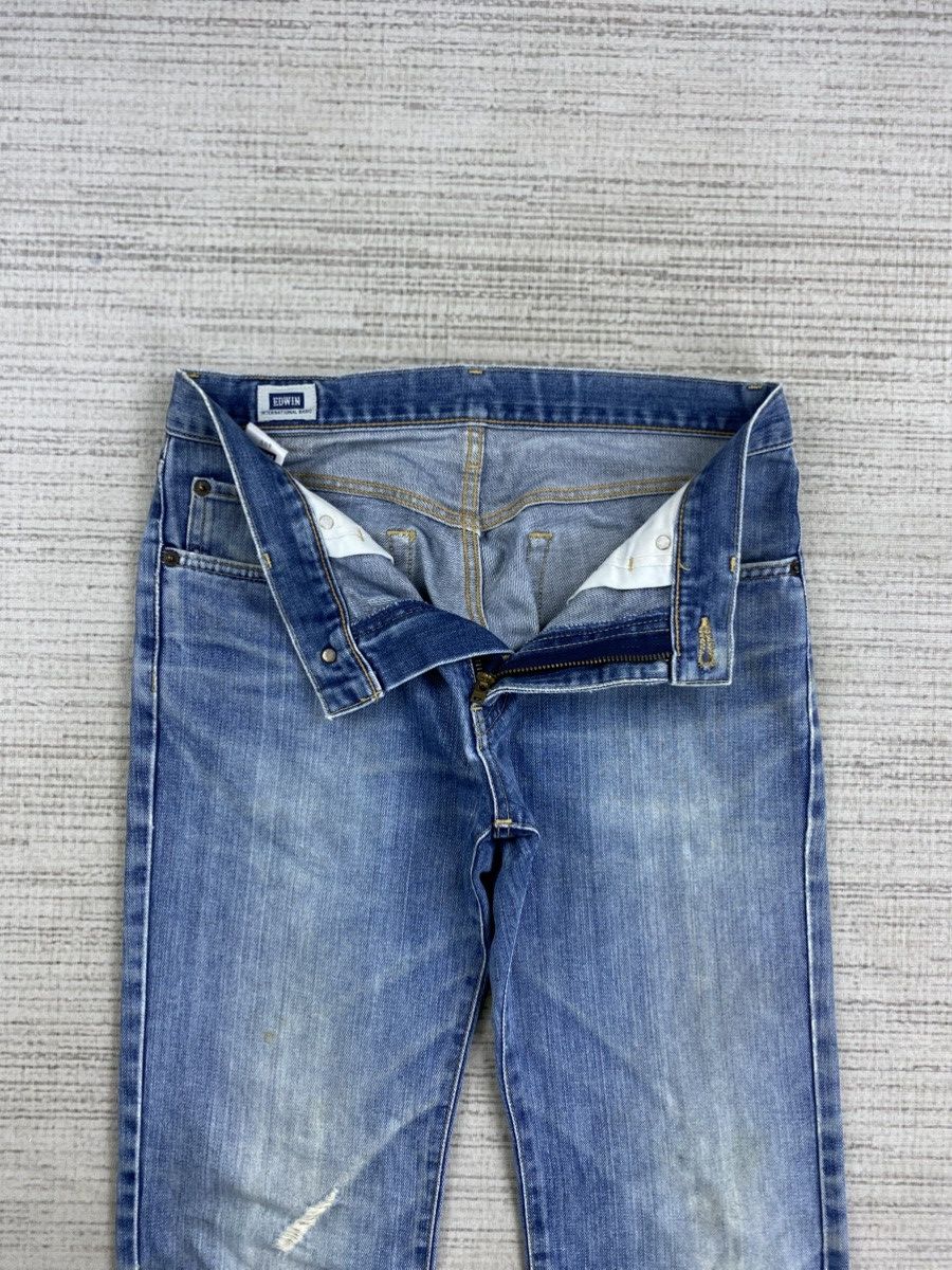 Edwin × Vintage Vintage Edwin 402 Japan Distressed Blue Denim Pants Size US 32 / EU 48 - 9 Thumbnail