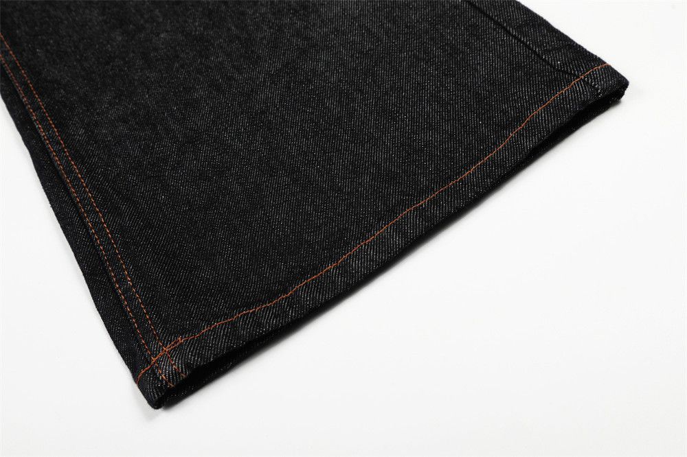 Jean American street men's loose wide-leg straight cargo jeans Size US 32 / EU 48 - 6 Thumbnail