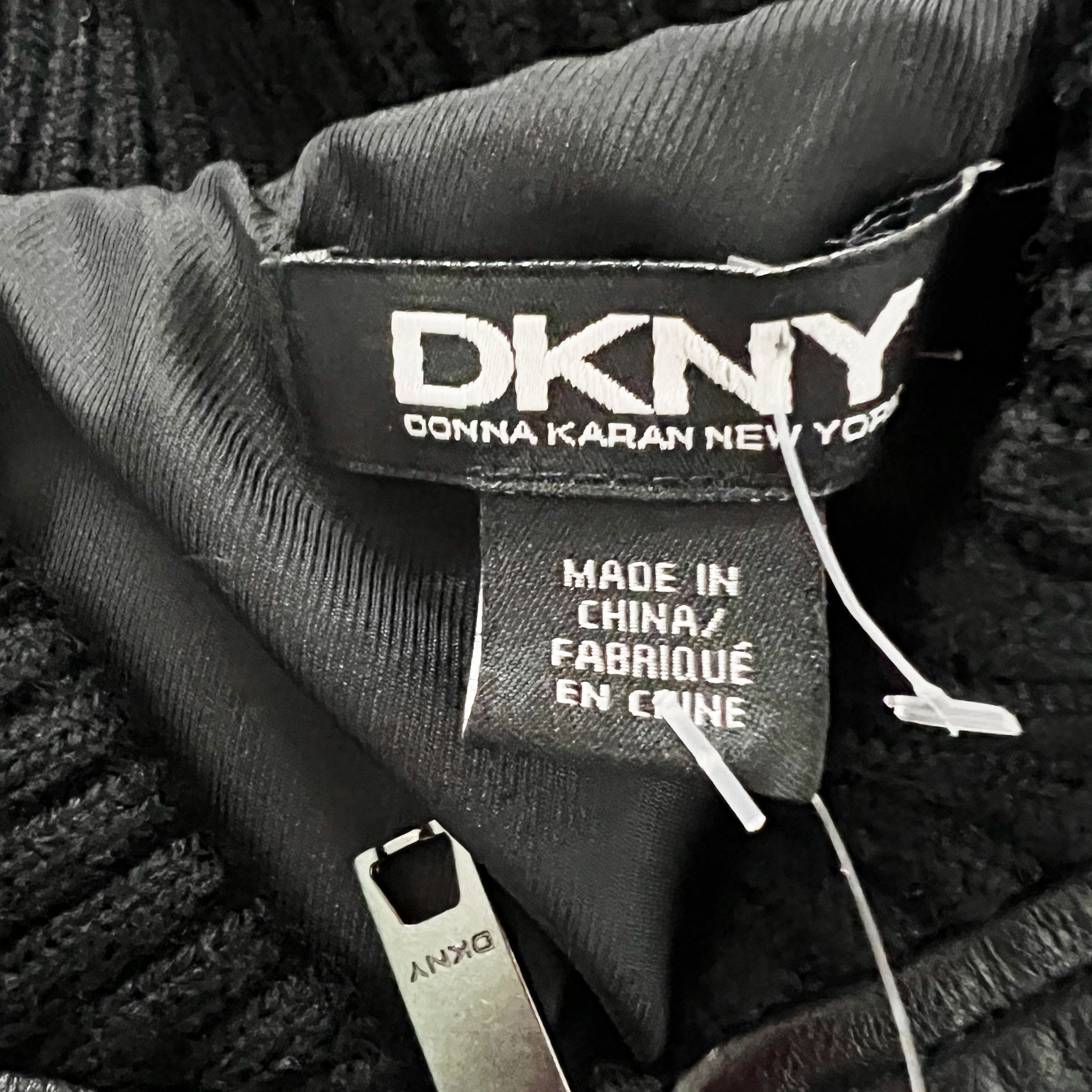 DKNY NEW DKNY Wool Leather Cotton Patchwork Full Size S / US 4 / IT 40 - 2 Thumbnail