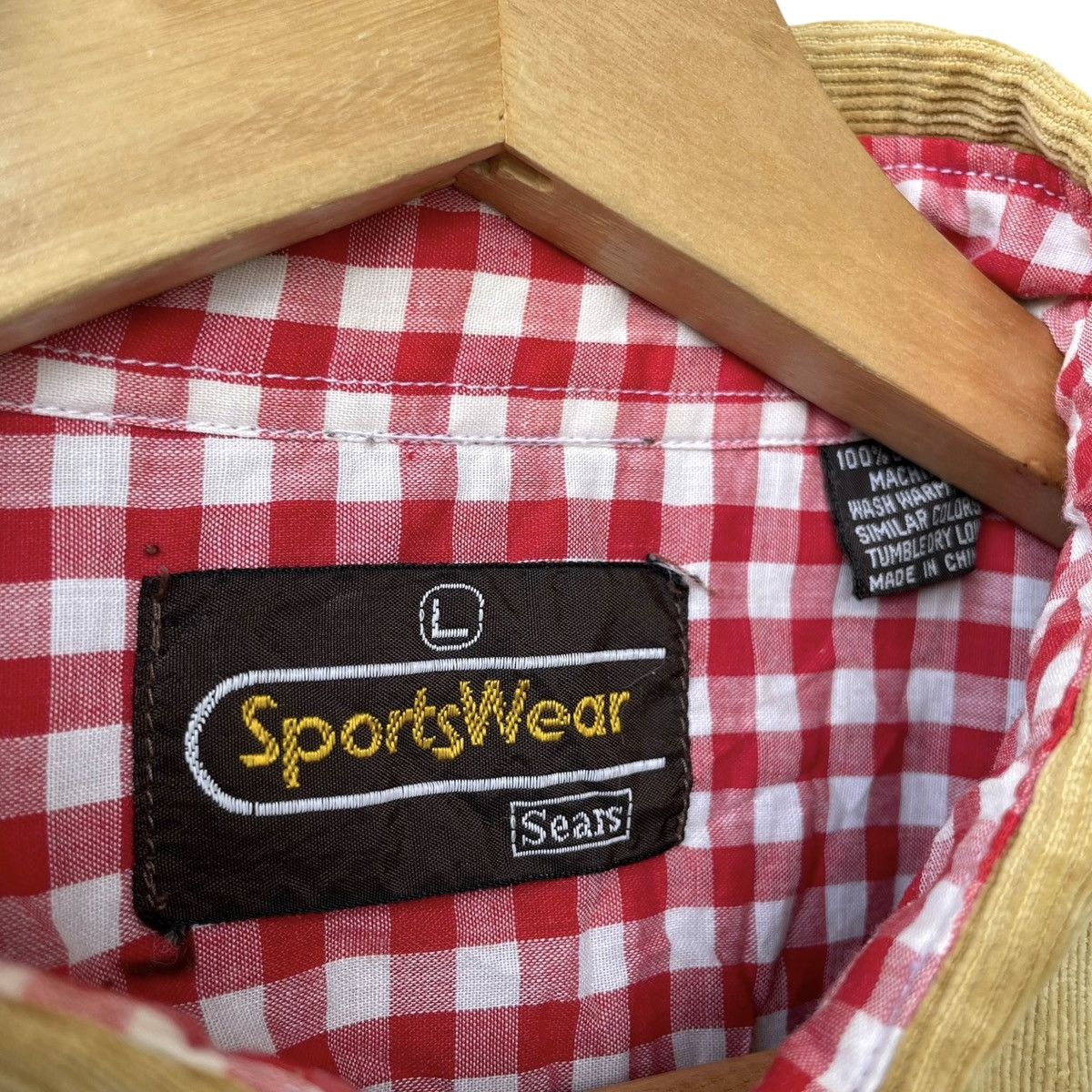 Sears Sportswear By Sears Vintage 80s 90s Corduroy Shirt Size US L / EU 52-54 / 3 - 7 Thumbnail