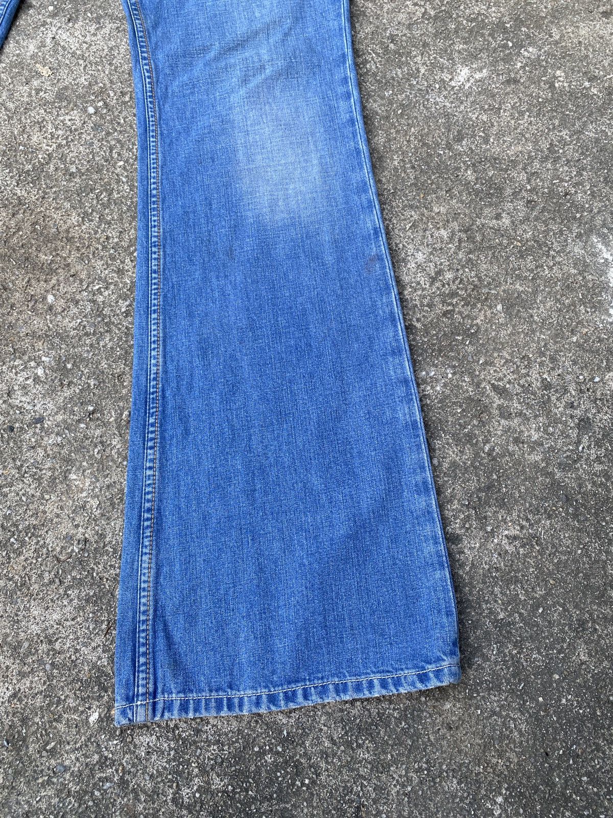 Diesel × Japanese Brand × Tornado Mart Diesel Zathan Blue Faded Flare Denim Size US 34 / EU 50 - 5 Thumbnail