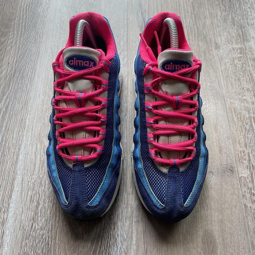 Nike NIKE • Air Max '95 LE GS "Deep Royal/Hyper Pink" (6M) Size US 6 / EU 39 - 4 Thumbnail