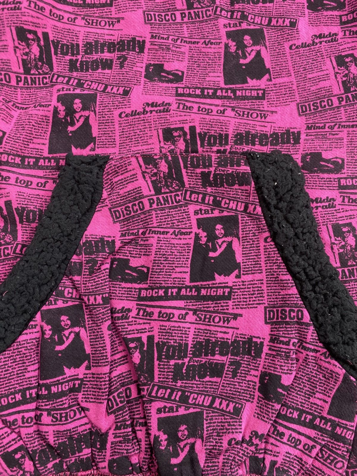 Japanese Brand 2000s ChuXXX Grunge Gothic Ifsixwasnine Lgb Style Fur Hoodie Size US S / EU 44-46 / 1 - 6 Thumbnail
