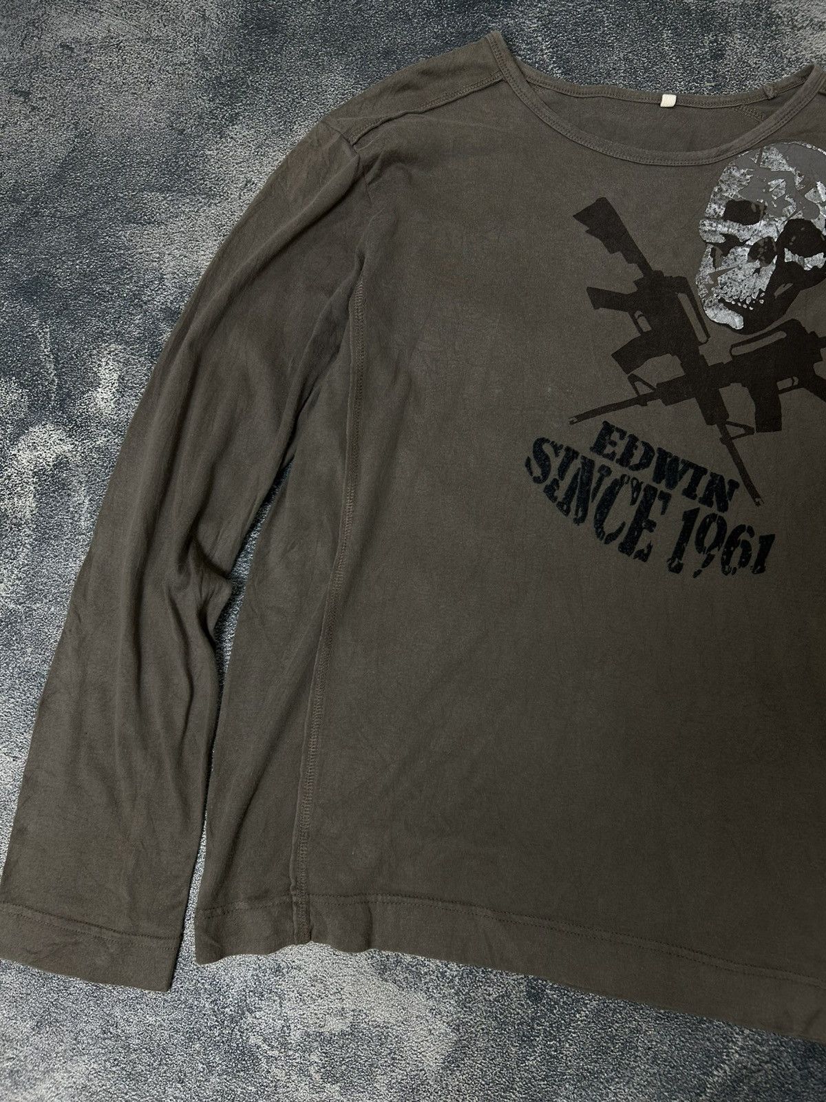Edwin Vintage Edwin 503 skull logo longsleeve Size US M / EU 48-50 / 2 - 3 Thumbnail