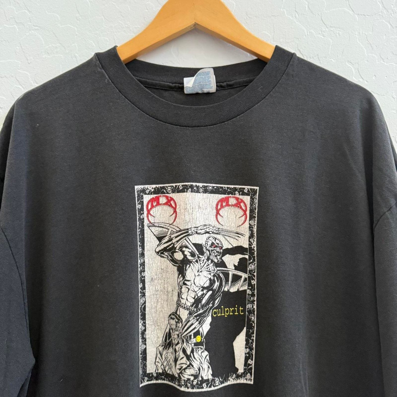 Hanes Vintage 90s Culprit MX Rare T-Shirt Size US XL / EU 56 / 4 - 1 Thumbnail