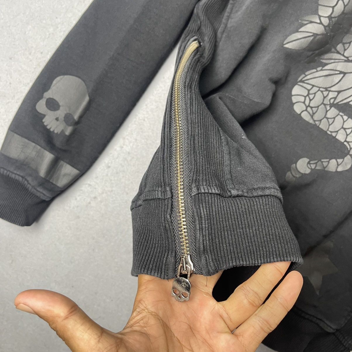 HYDROGEN Hydrogen Snake Skull Zip Sweatshirt Size US S / EU 44-46 / 1 - 7 Thumbnail