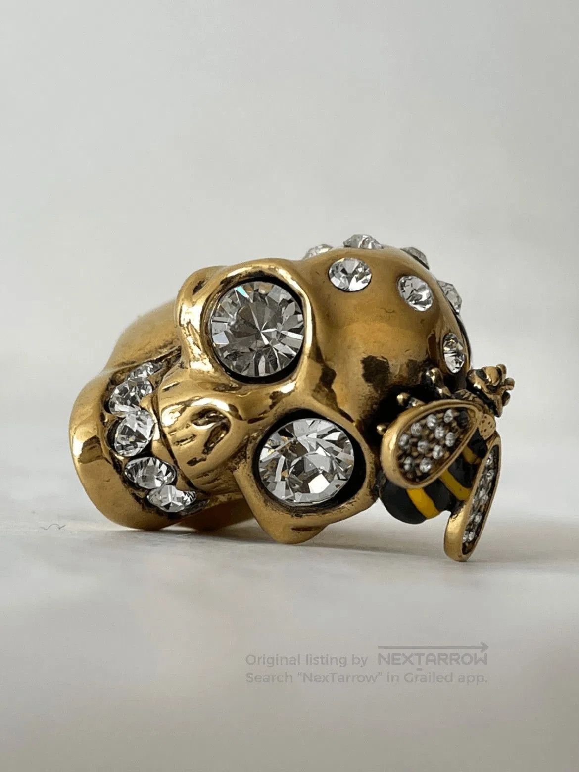Alexander McQueen Alexander McQueen Ice Bee Skull Ring. Size ONE SIZE - 1 Thumbnail
