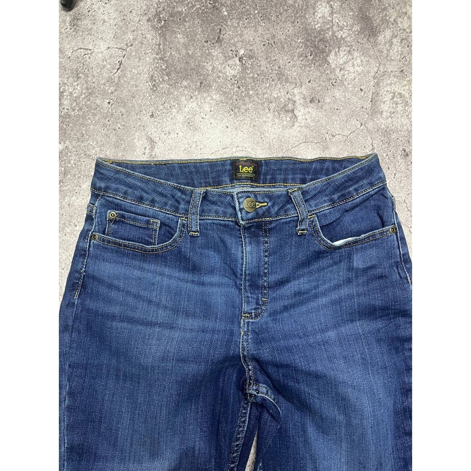 Lee Vintage Lee Flared Jeans Mid Wash Blue Size 31 Bootcut USA Size 31" - 2 Thumbnail