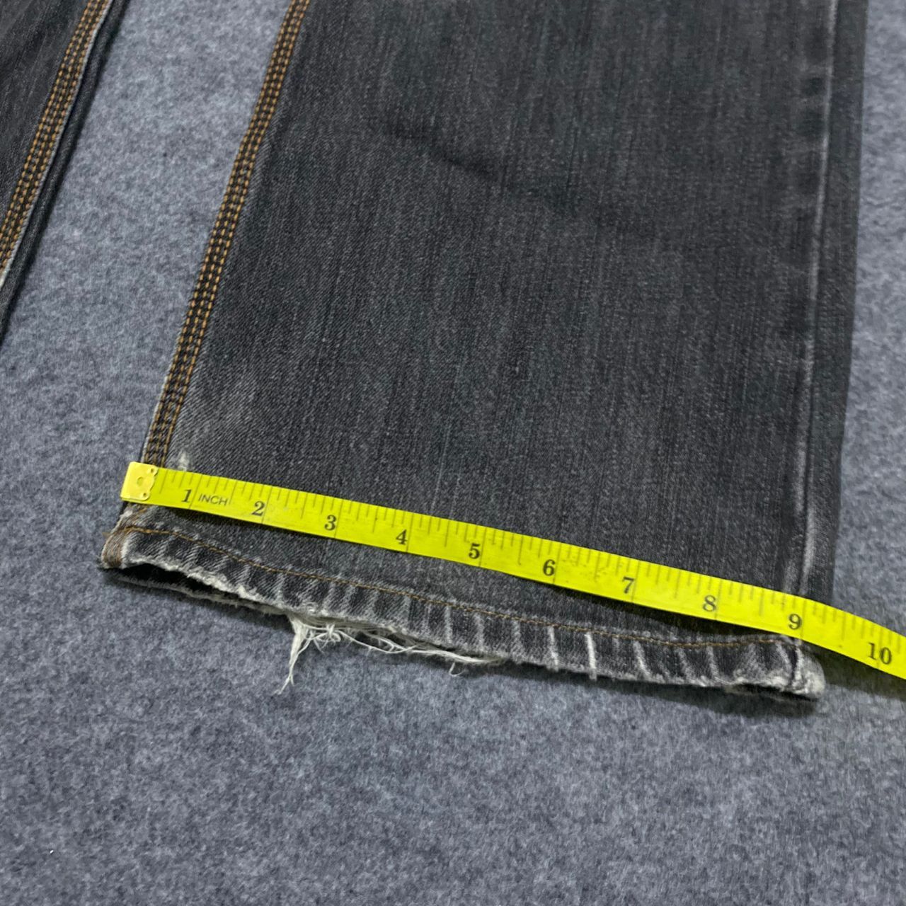 Edwin 💥Best Offer💥Vintage Edwin Buckle Back Distressed Denim Size US 35 - 4 Thumbnail