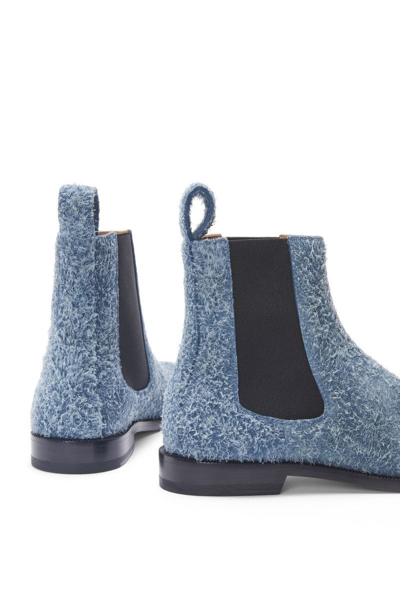 Loewe o1in1g0426 Campo Chelsea Boots in Raw Denim Size US 8 / IT 38 - 5 Thumbnail
