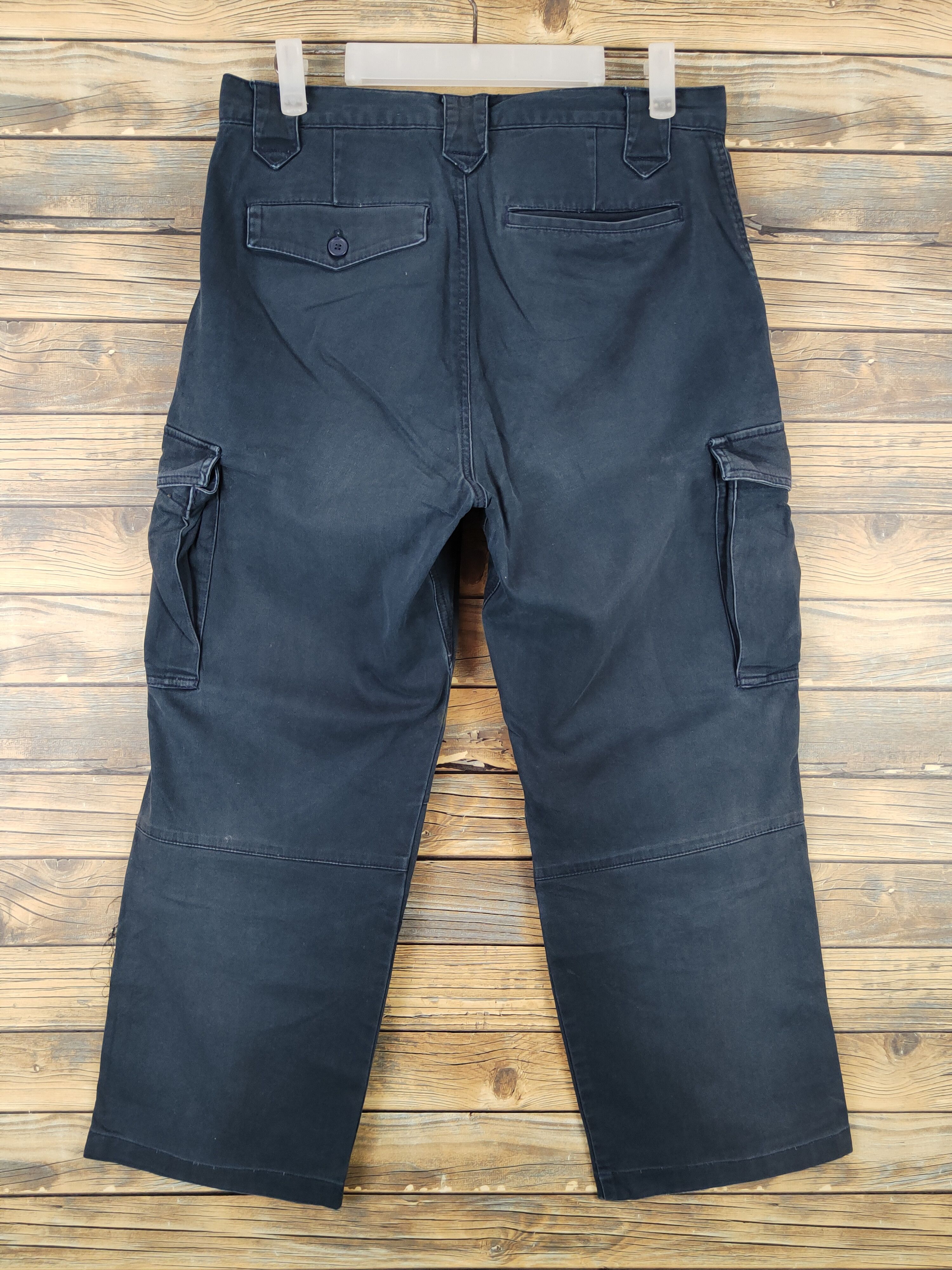 Japanese Brand Japanese Brand Navy Faded Multipocket Cargo Pants #W1038 Size US 31 - 7 Thumbnail