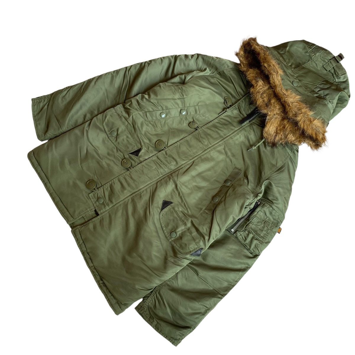 Alpha Industries × Japanese Brand Alpha Industries Type N-3B Fur Parka Jacket Size US M / EU 48-50 / 2 - 5 Thumbnail