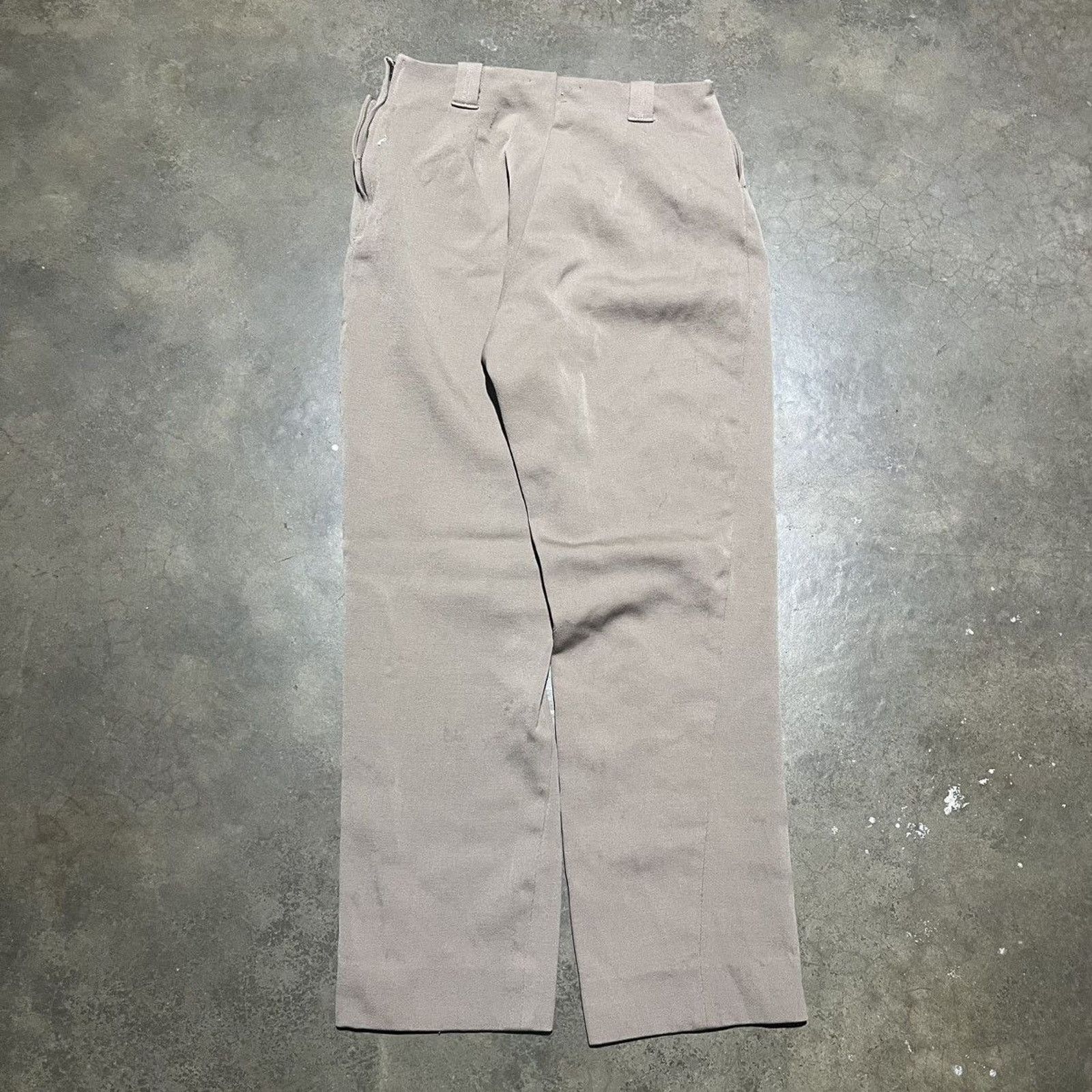Vintage Vintage 50s Brown Western Gabardine Side Zip Pants 28x26 Size 28" / US 6 / IT 42 - 3 Thumbnail