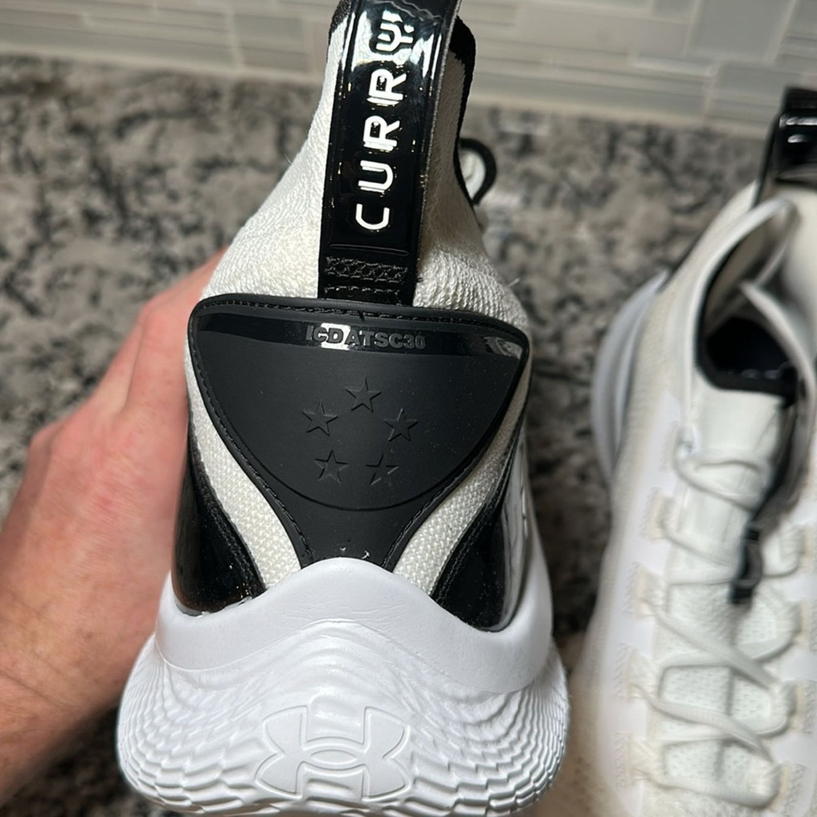 Under Armour Under Armour Team Curry 8 NM Black White Sneakers - 18 Size US 15 / EU 48 - 8 Thumbnail