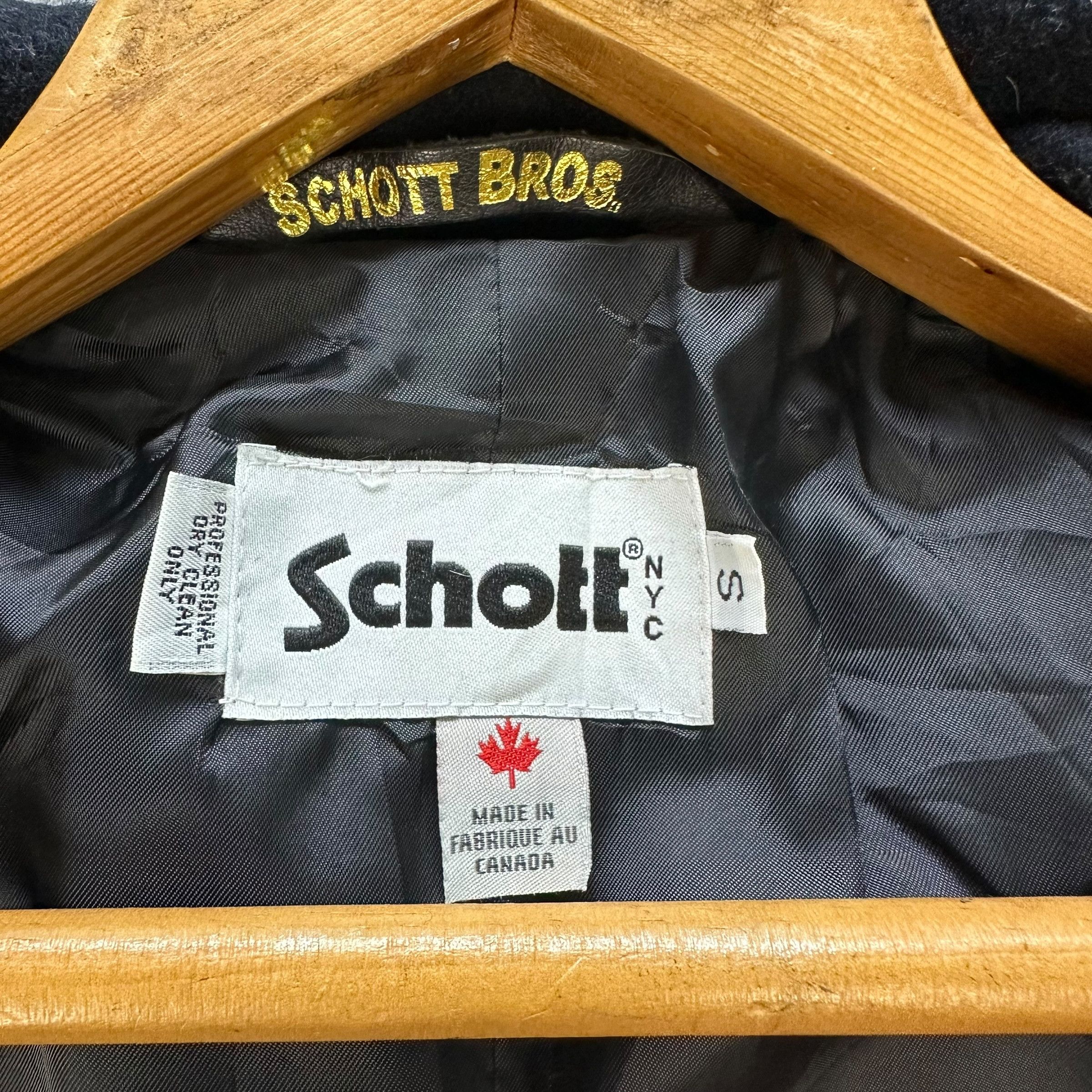 Schott SCHOTT X Earth Music & Ecology Double Breast Coat #A78-1891 Size S / US 4 / IT 40 - 7 Thumbnail