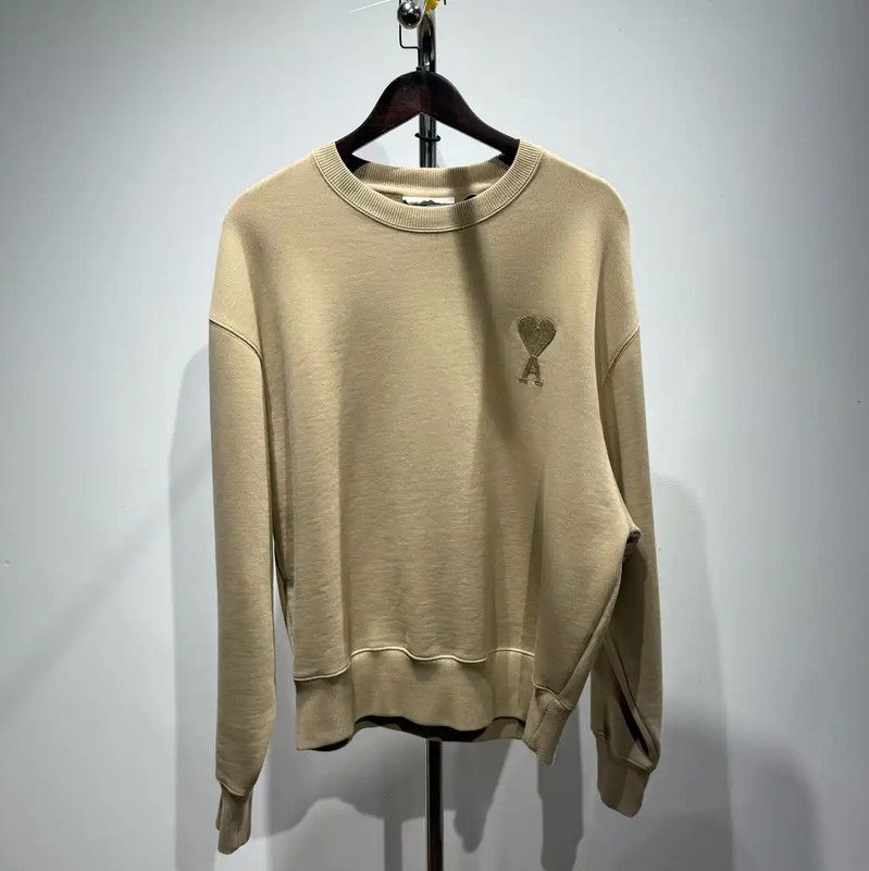 AMI Men's Gray Sweatshirt with Logo 0089