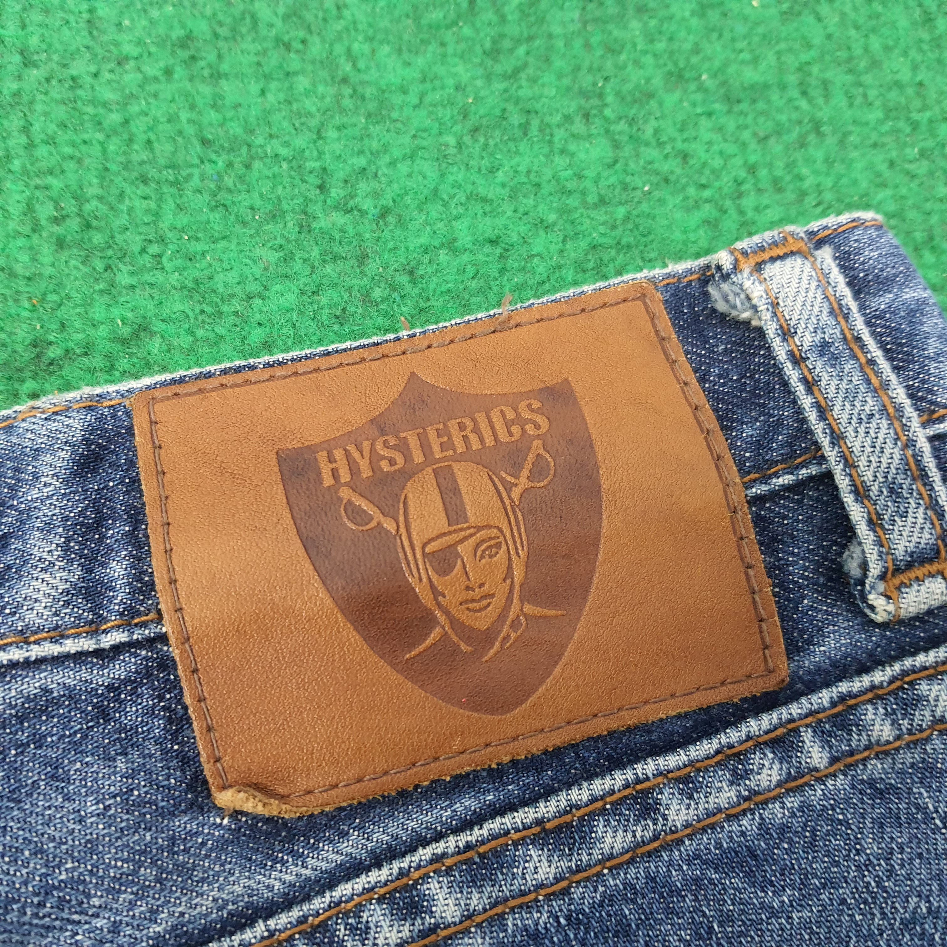 Hysteric Glamour Vintage Hysterics Raider Flare Custom Logo Denim C265N8 Size US 29 - 3 Thumbnail