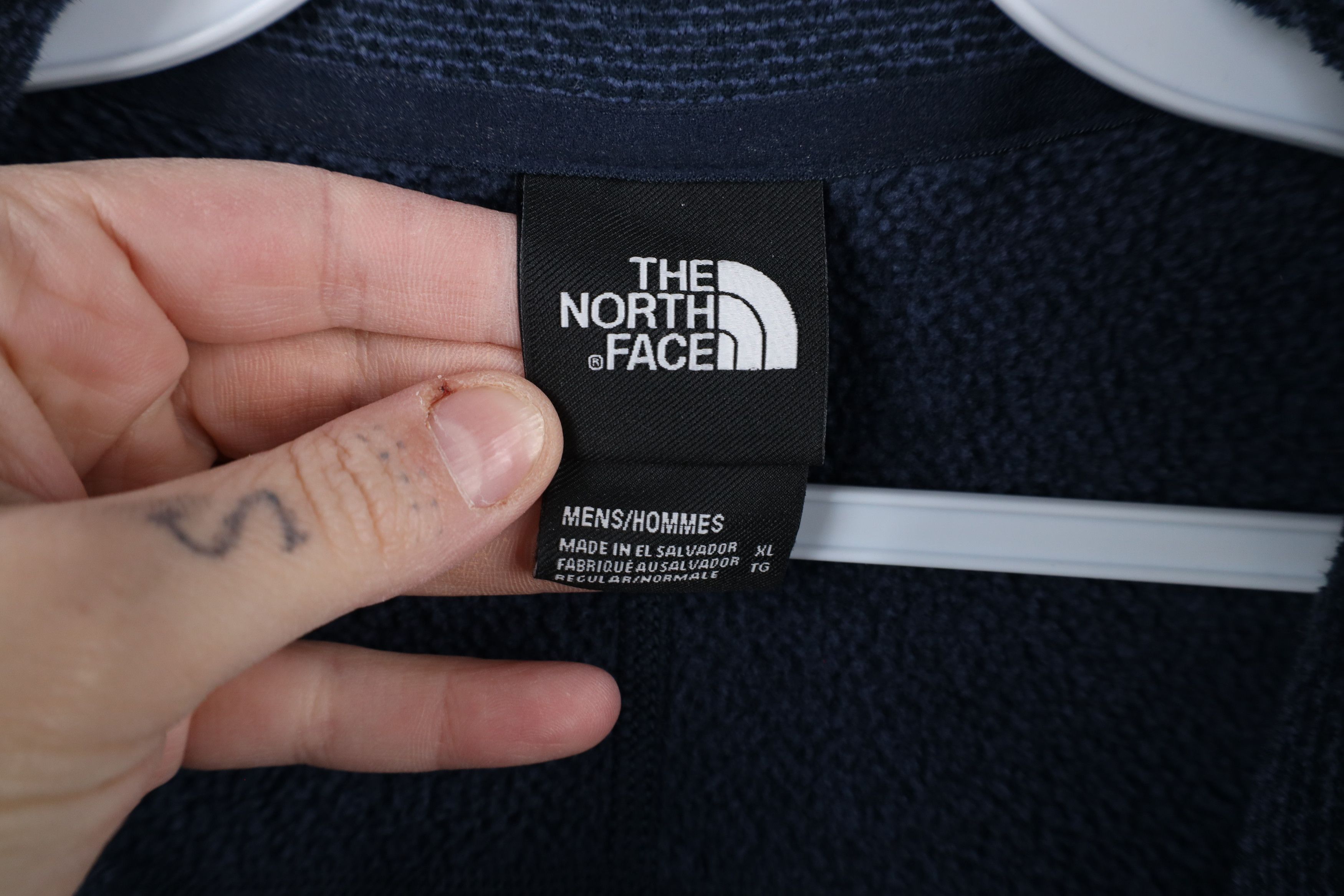 The North Face × Vintage The North Face Knit Half Zip Pullover Fleece Sweater Blue Size US XL / EU 56 / 4 - 6 Thumbnail